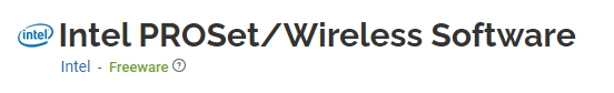 Intel-PROSet-Wireless-Software