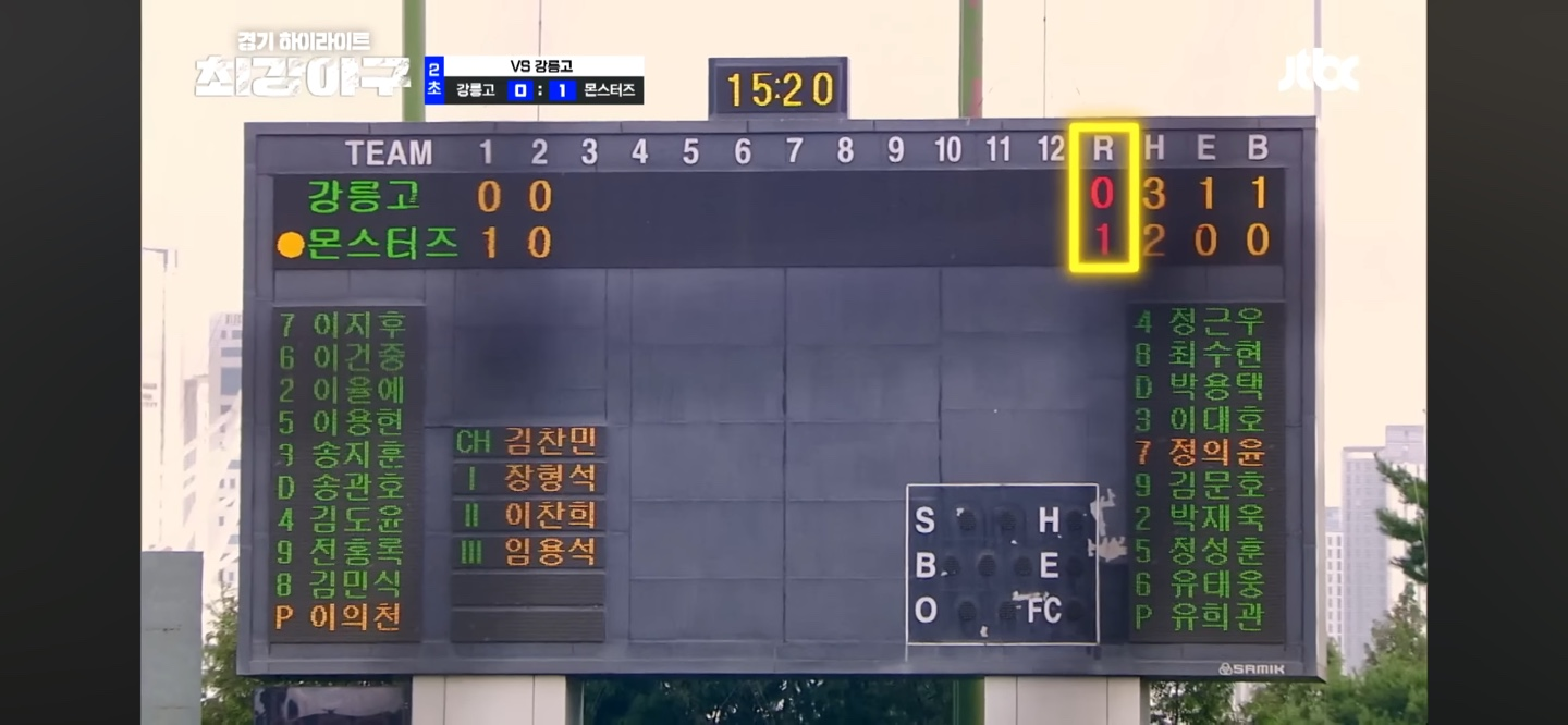 강릉고 1주차 경기 주요장면과 다음주 예상