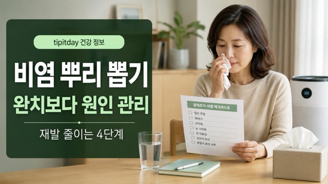 비염 뿌리를 뽑으려면 원인 파악과 재발 관리 안내 썸네일