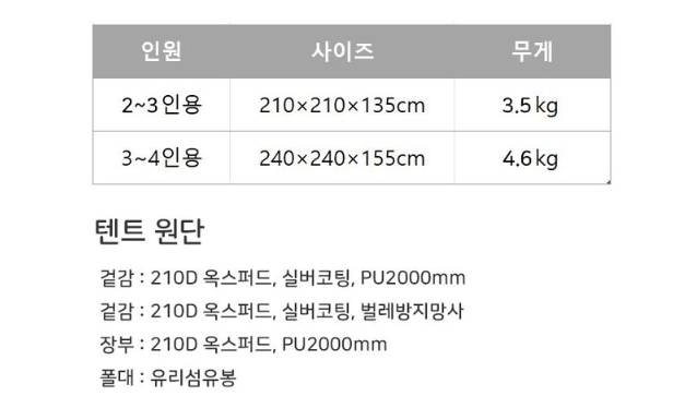 원터치 텐트 추천&amp;#44; 접는 법