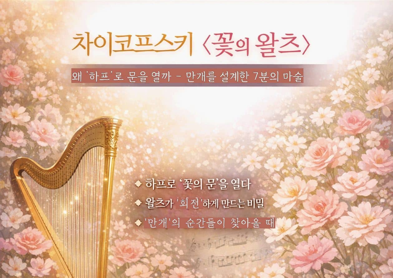 차이코프스키 <꽃의 왈츠>｜왜 '하프'로 문을 열까 - 만개를 설계한 7분의 마술