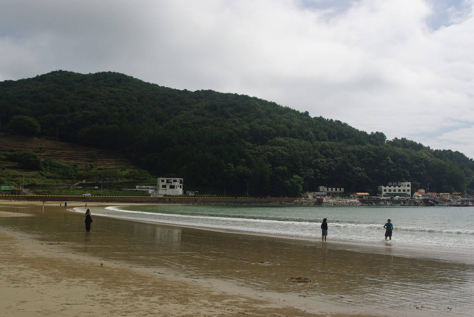 남해 상주해수욕장 은모래비치 전경