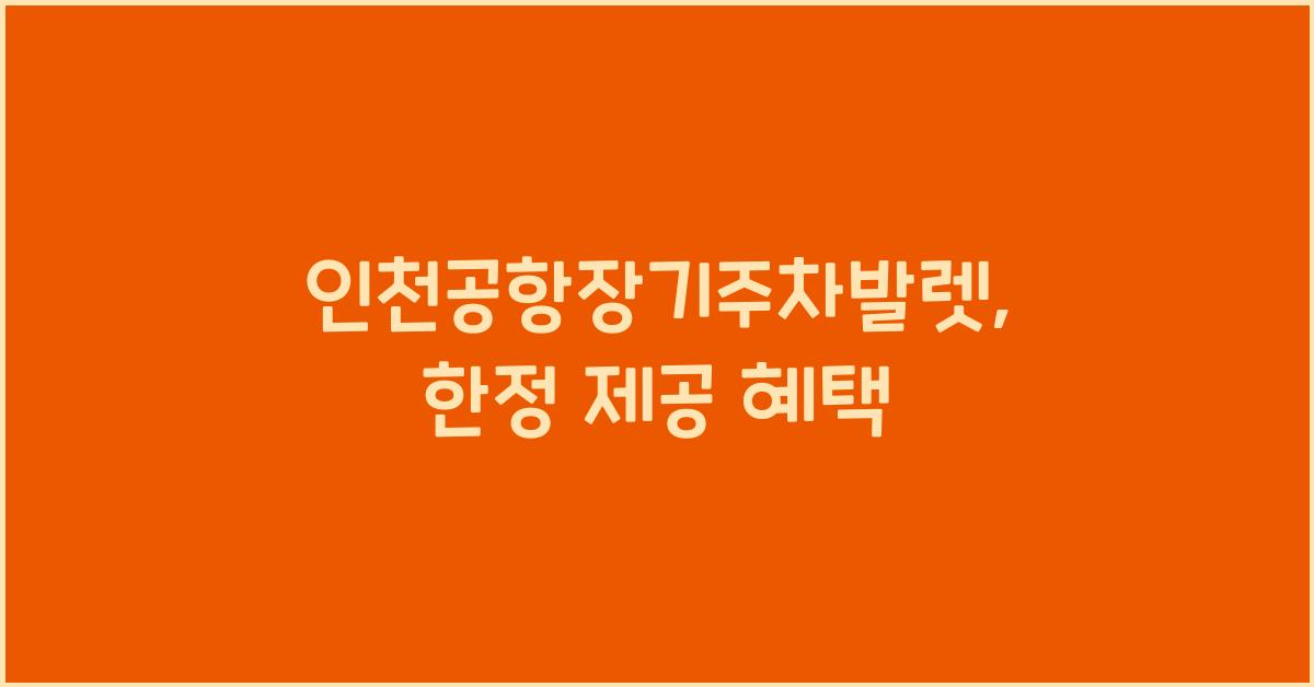 인천공항장기주차발렛