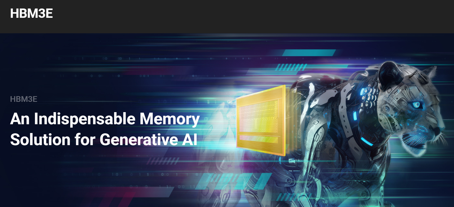 출처 : 하이닉스. HBM3E