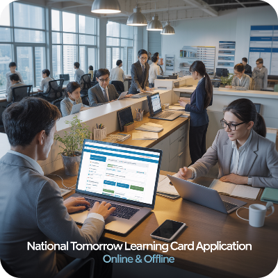 국민내일배움카드 신청방법(온라인&middot;오프라인)이미지