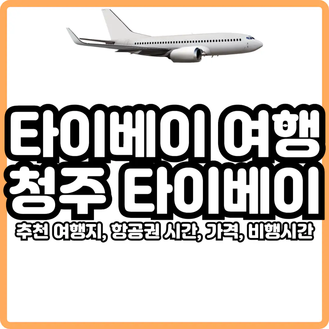 청주 대만 타이베이 국제선 직항 항공권