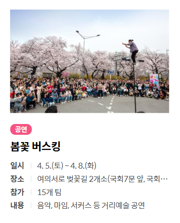 여의도 벚꽃 축제