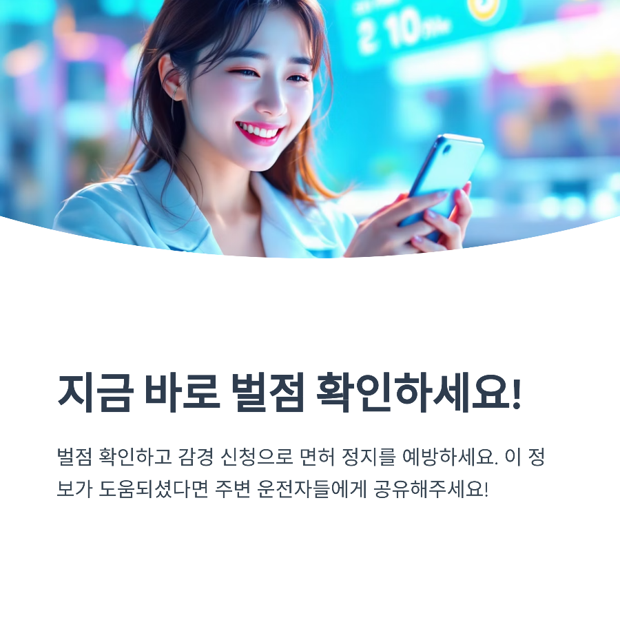 지금 바로 벌점 조회해보세요