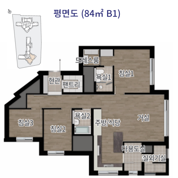 그란츠 리버파크 평면도 84B1