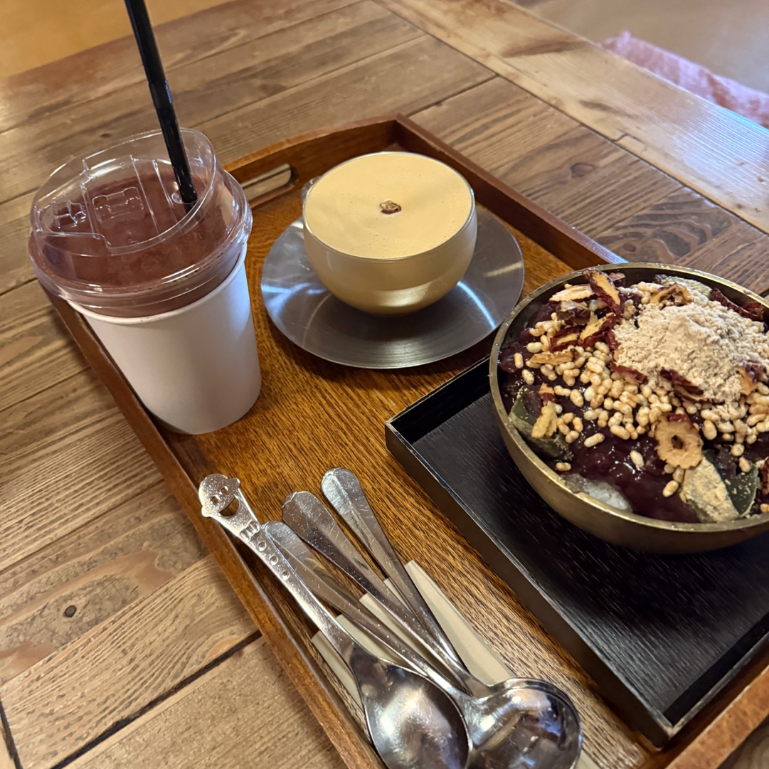 남원 산들다헌 대추빙수 대추라떼 아이스초코 메뉴 구성