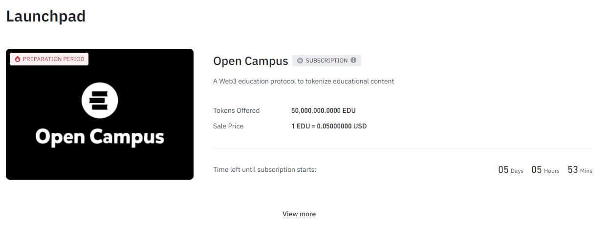 바이낸스 런치패드