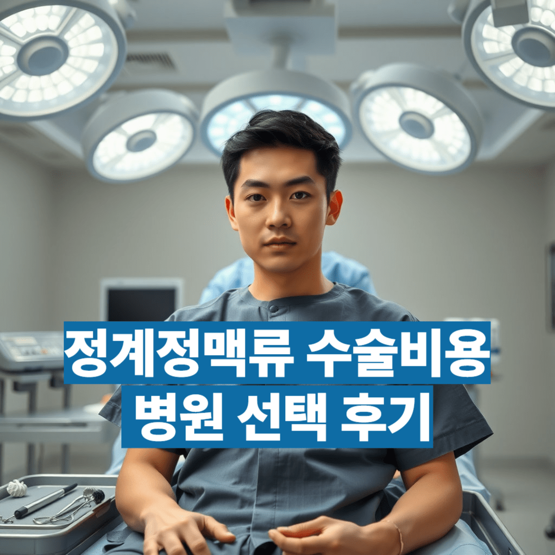 정계정맥류 수술비용과 병원 선택 후기