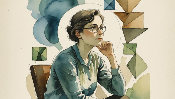 INTP는 독립적이고 분석적인 성향으로, 감정보다는 개념과 원리를 통해 세상을 이해합니다에 관한 그림