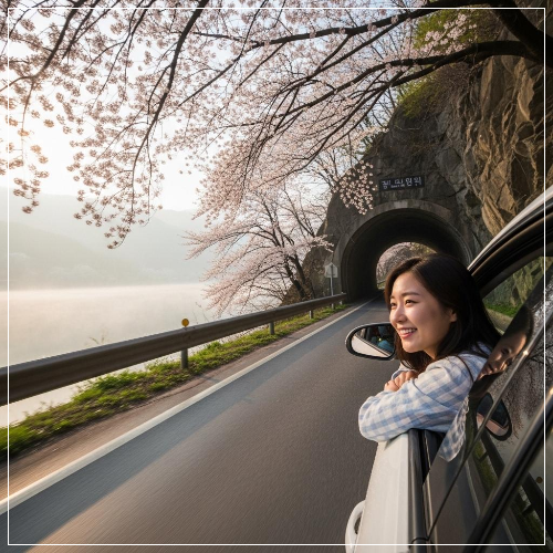 가평 삼회리 북한강 벚꽃 터널 드라이브 코스