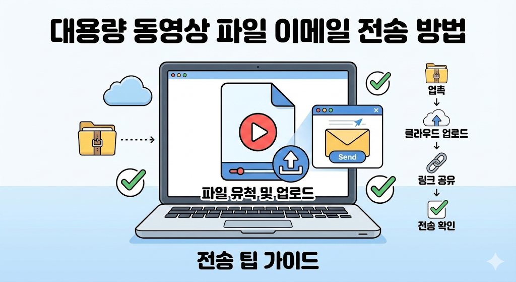 대용량 동영상 파일 이메일 전송 방법 및 전송 팁 가이드