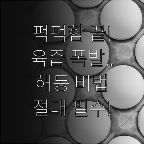 냉동 닭가슴살 해동 기술과 육즙 보존..