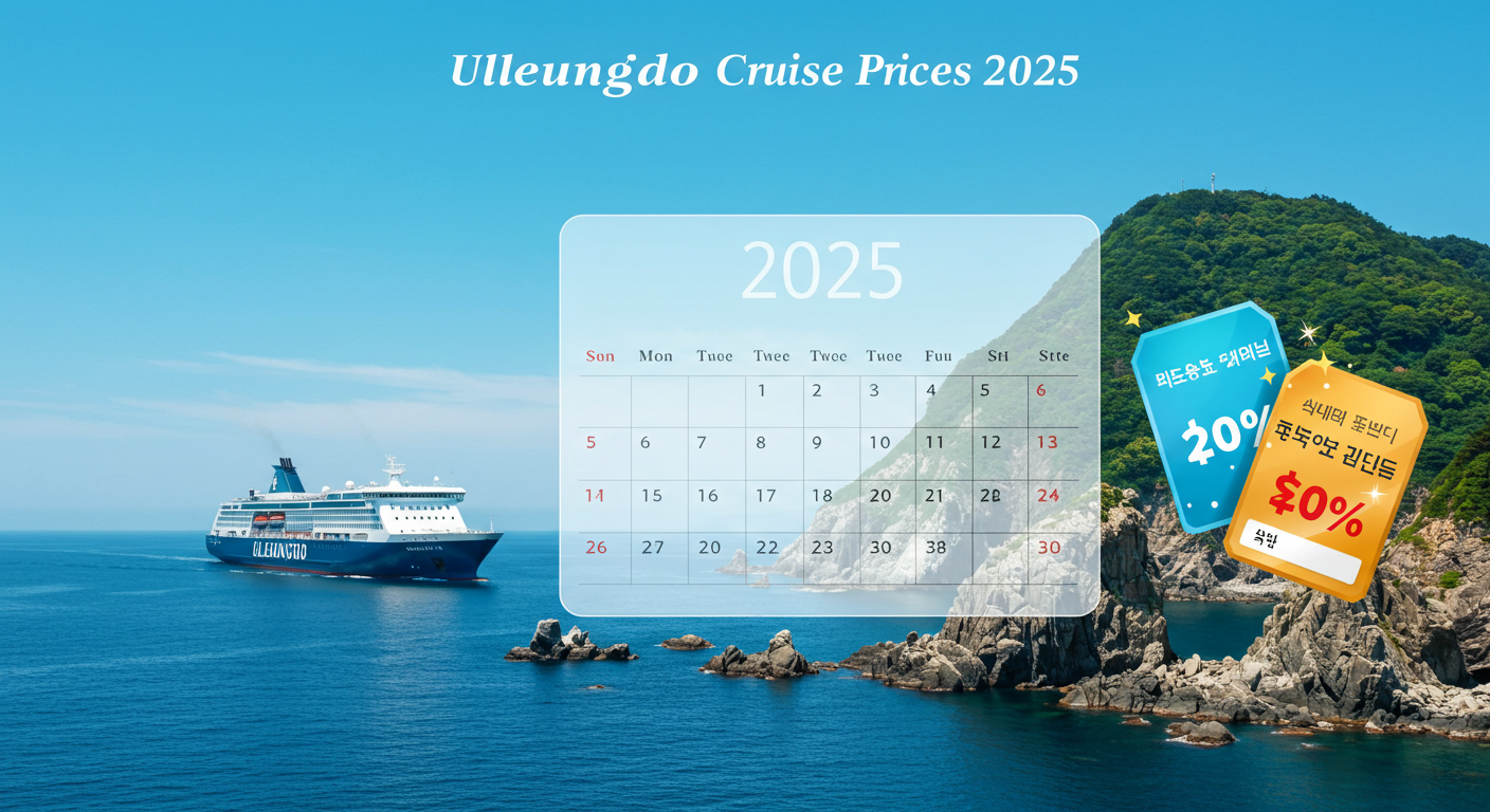 울릉도 크루즈 가격 2025년 완벽 정리! 언제 예약하면 가장 저렴할까