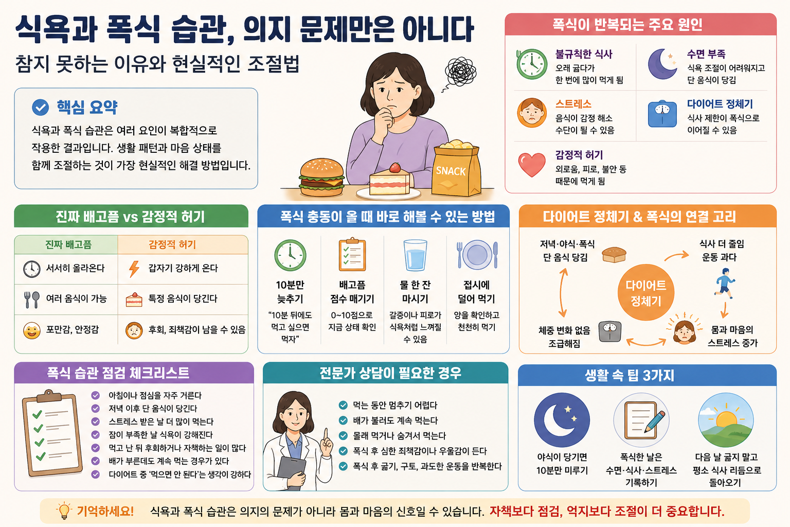 식욕과 폭식 습관, 의지 문제만은 아닌 이유
