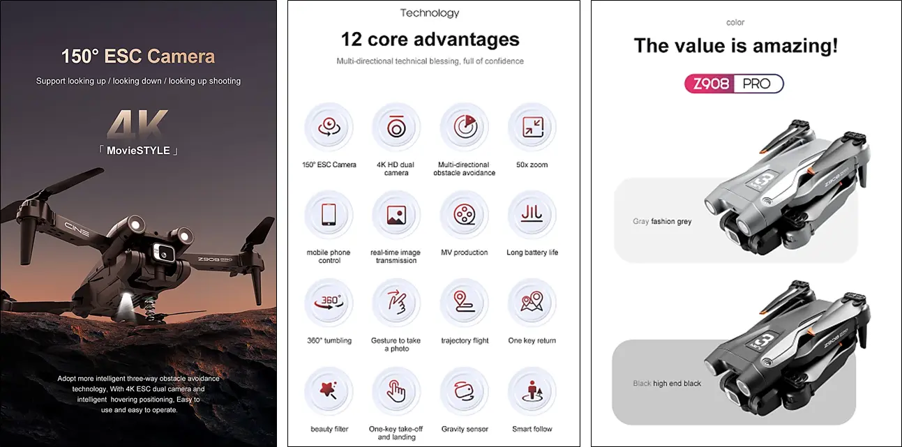 입문용드론-Z908PRO