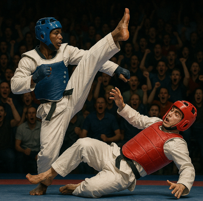 태권도 경기 관련 이미지