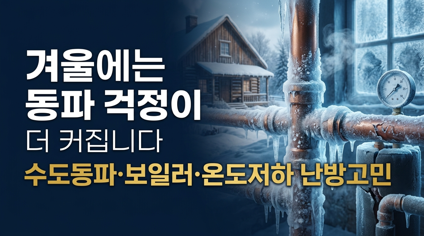 겨울에는 동파위험성 증가