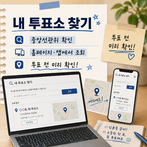 지방선거 일정 및 투표장소 확인