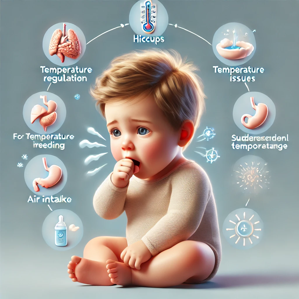 아기 딸꾹질의 원인