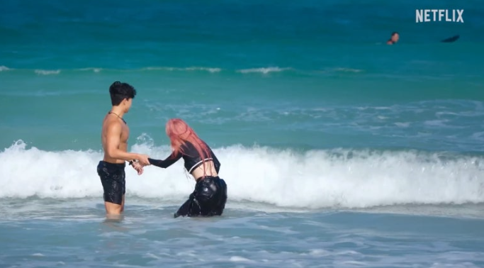 예능프로그램 남녀참가자 데이트 사진