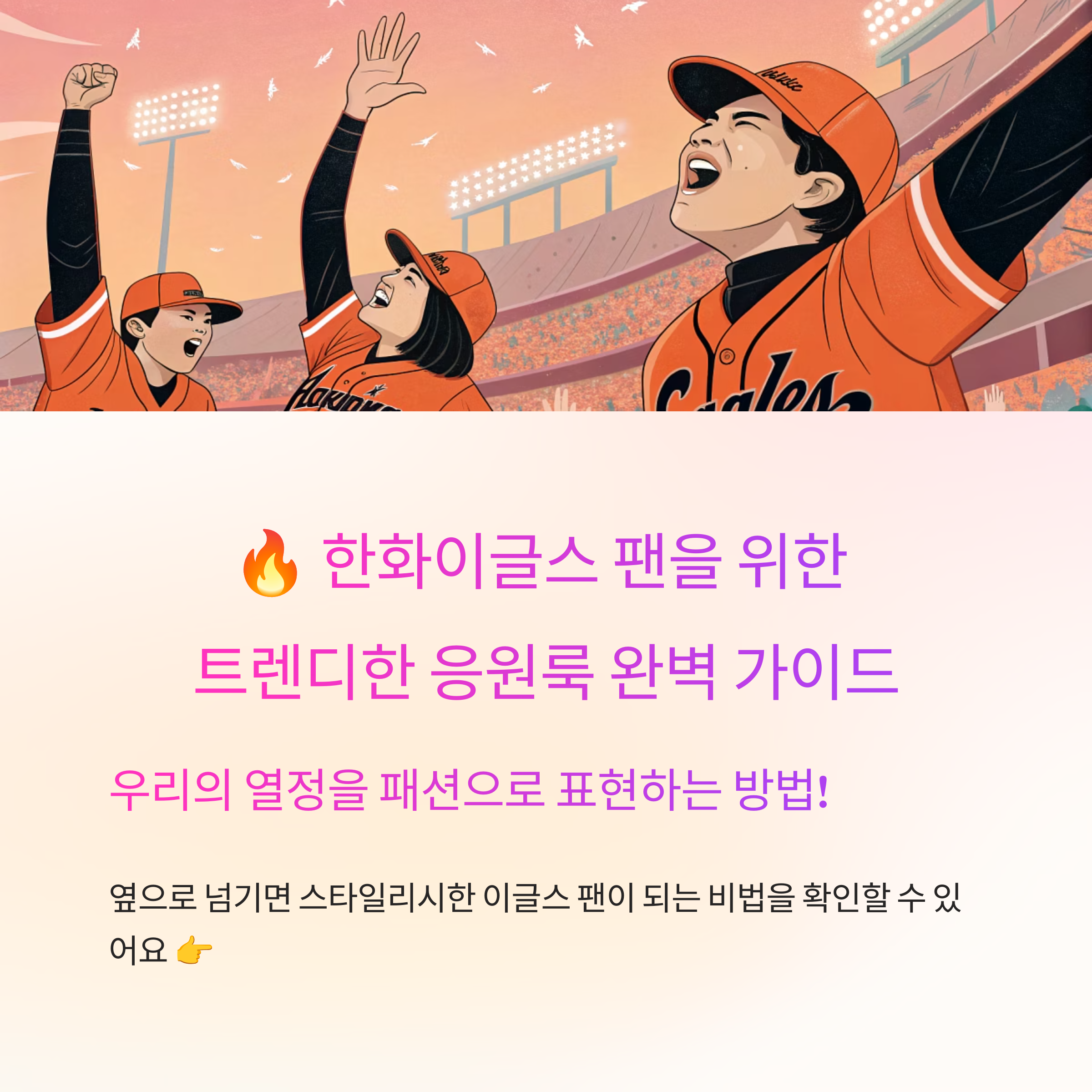 한화이글스 응원룩