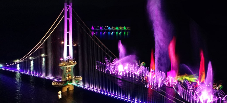 출렁다리와-음악분수-야경