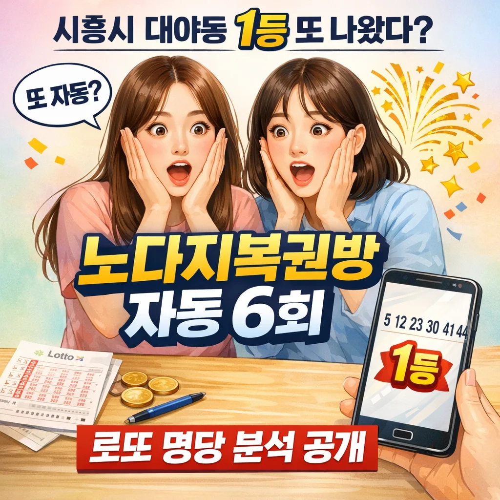 시흥시 로또 명당 노다지복권방, 무료 이미지 생성 프롬프트 공개