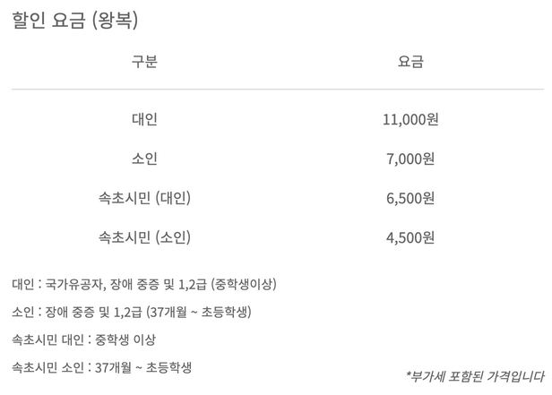설악산-케이블카-할인요금