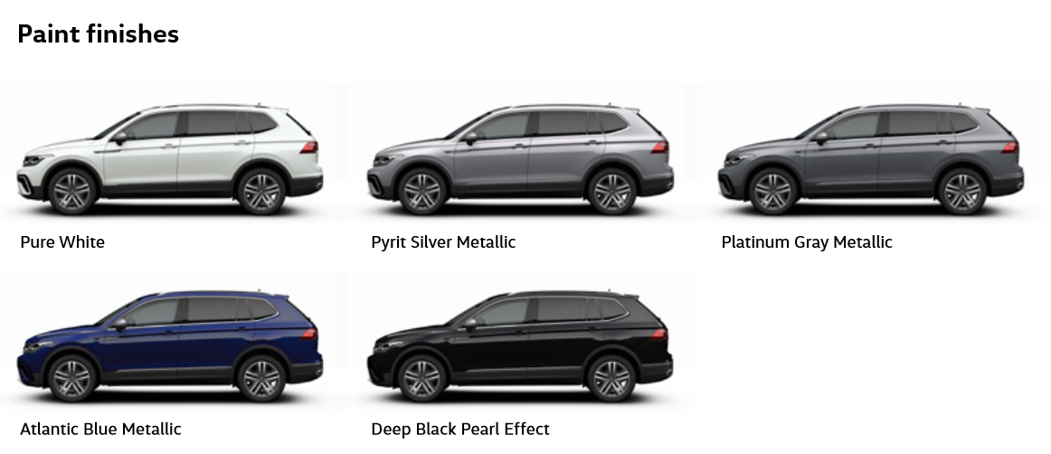 티구안 폭스바겐 올스페이스 컬러