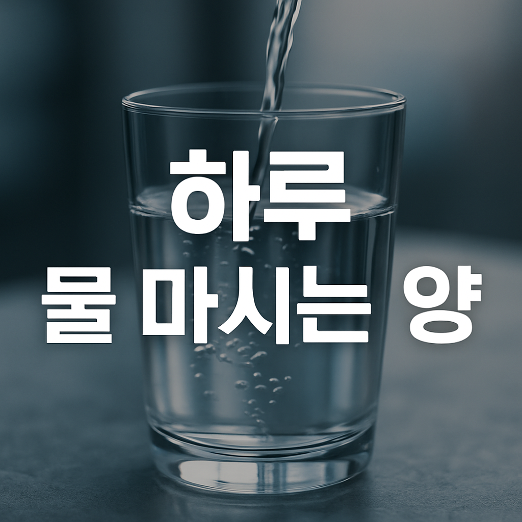 하루 물 마시는 양