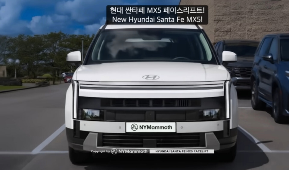 현대 싼타페 페이스리프트 예상도 2