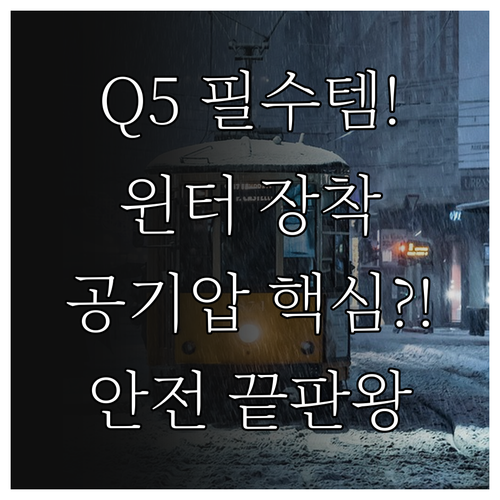 아우디 Q5 운전자 필수 윈터타이어 ..