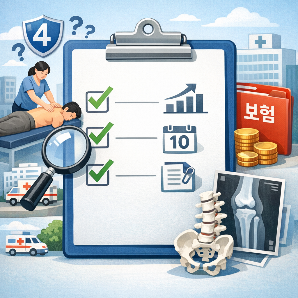 4세대 실손보험 전환 후 도수치료 청구, 괜찮을까? 할증&middot;10회 증빙&middot;서류까지 체크리스트