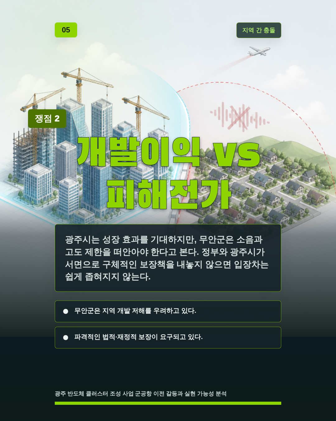 개발이익 vs 피해전가