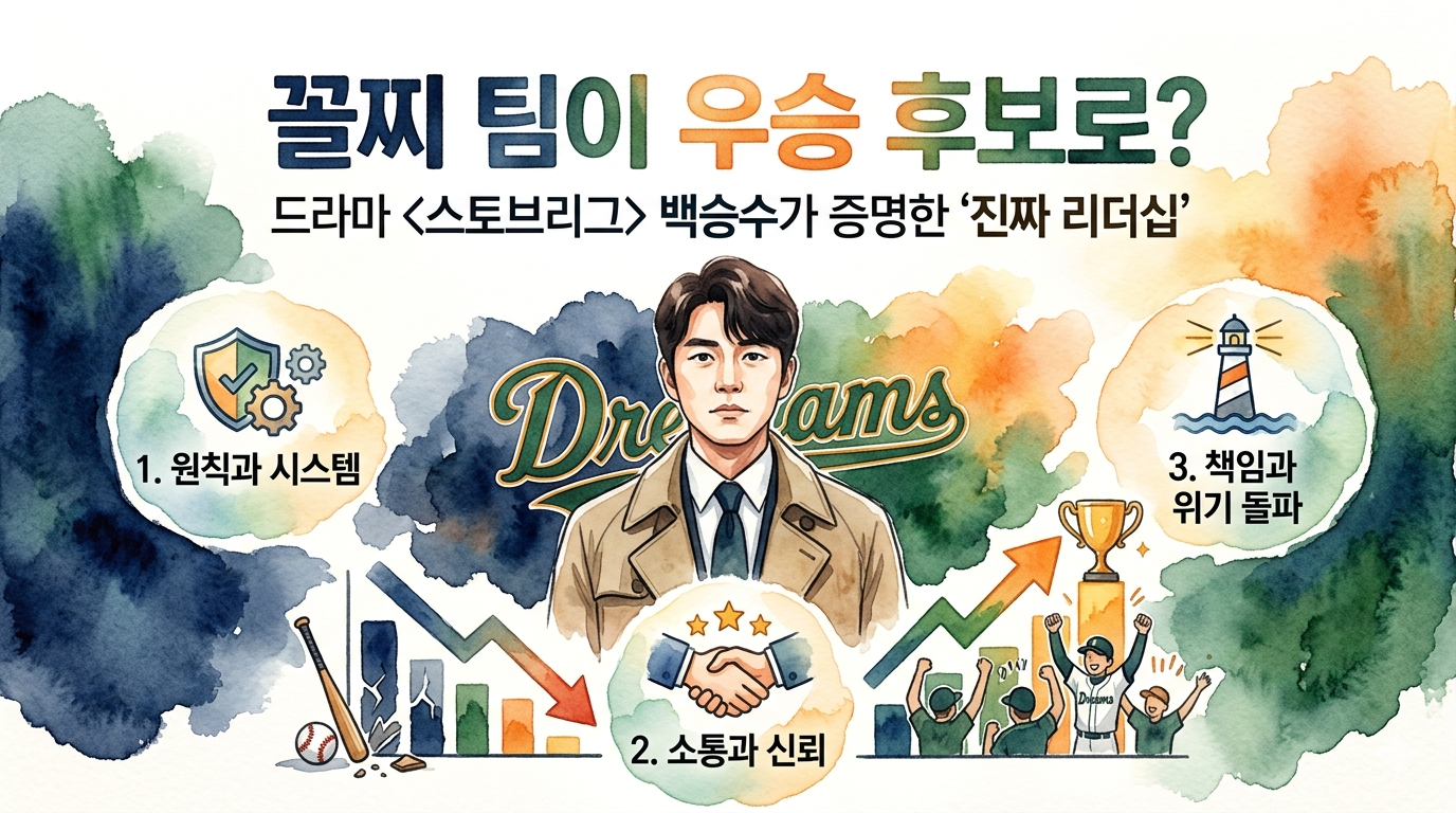 꼴찌 팀이 우승 후보로? 드라마 <스토브리그> 백승수가 증명한 '진짜 리더십'