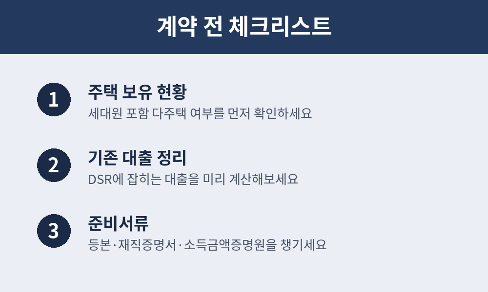 계약전 체크 리스트