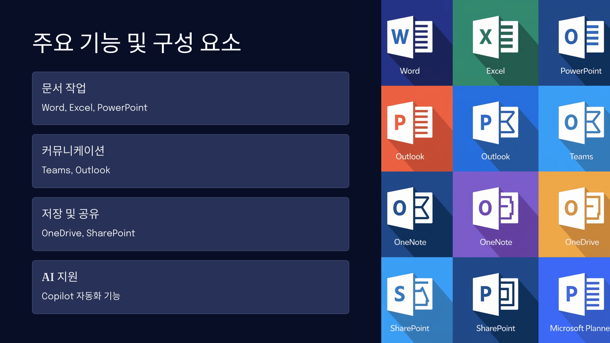 기능 및 구성