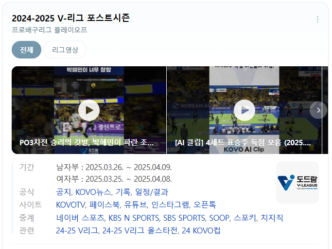 여자배구 챔피언결정전