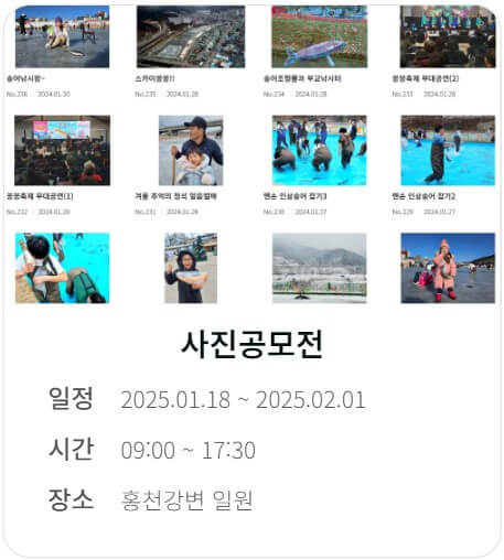 2025 홍천강 꽁꽁축제