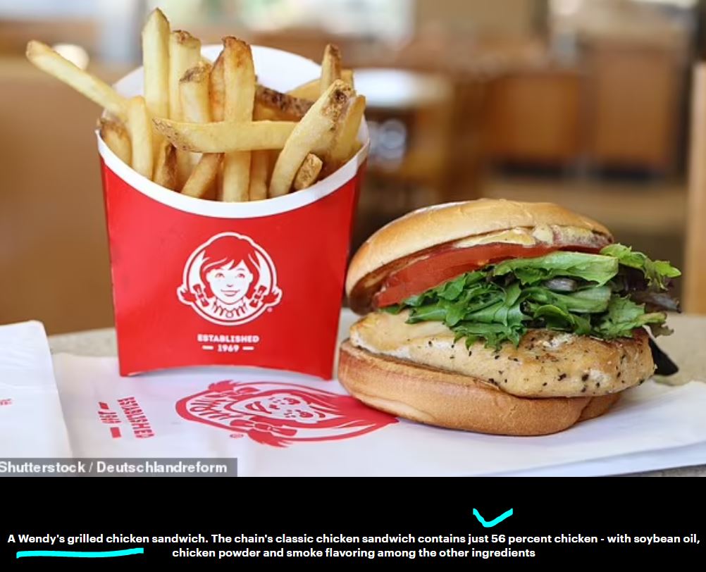 웬디스의 클래식 치킨 샌드위치