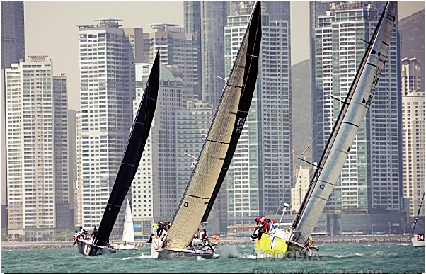 부산의 해변 날씨