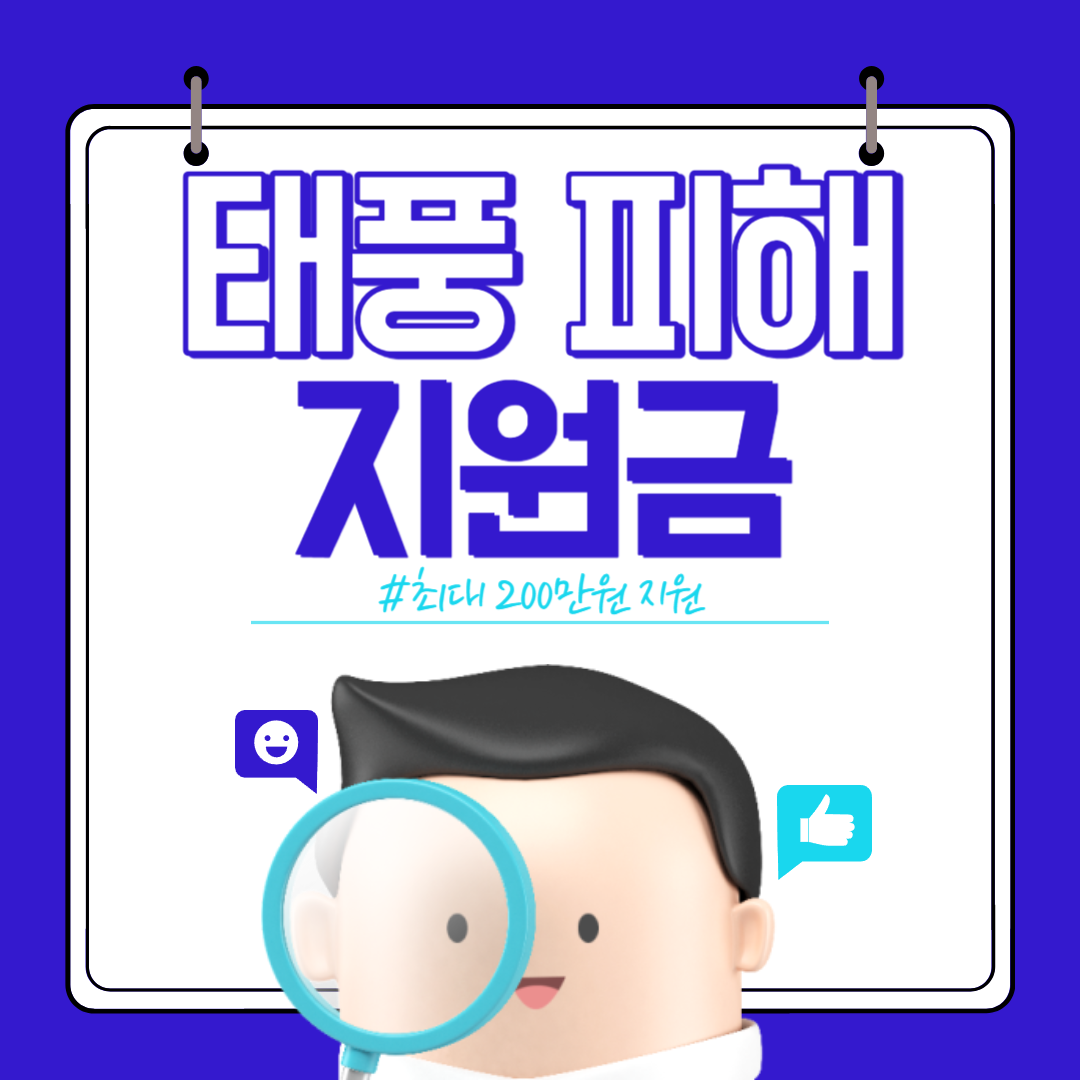 태풍 피해 지원금