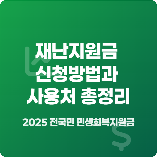 2025 전국민 재난지원금 25만원 지급 대상, 금액, 신청 방법, 사용처 총정리