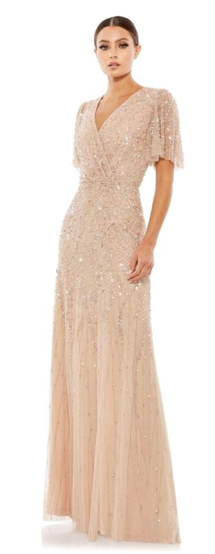 핑크 베이지 리프 드레스 돌잔치 맘드레스 피로연 연주 드레스 대여