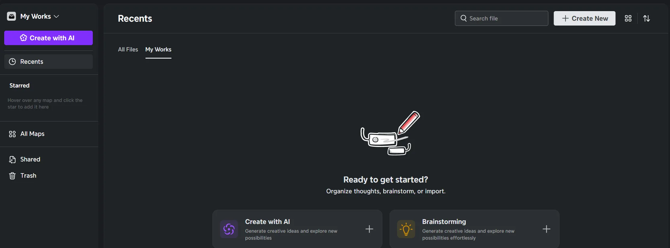AI 자료 요약 마인드맵 XMind Web