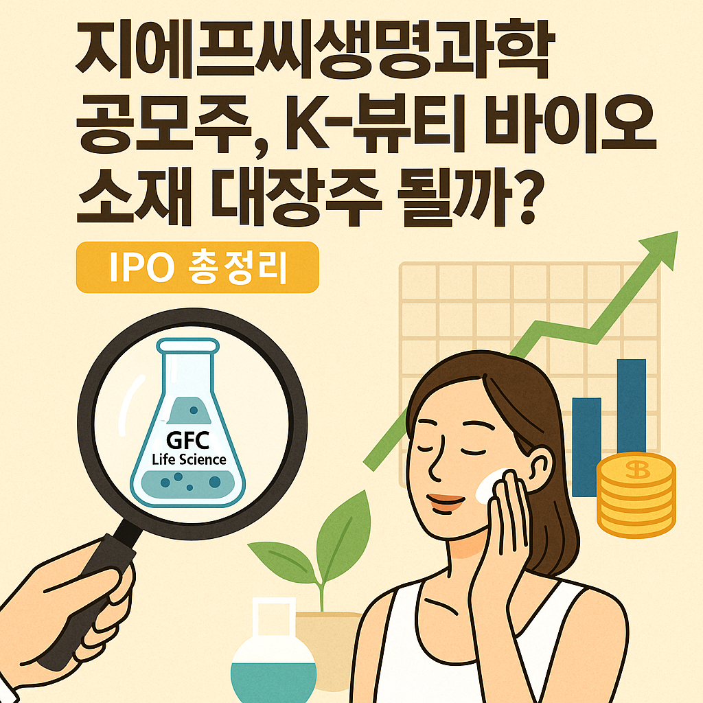 지에프씨생명과학 공모주 알아보기 썸네일 이미지